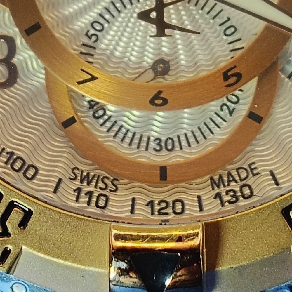 Vintage 2010 Invicta Reserve Excersion 11010 Chrono Swiss 50mm Mens Quartz Watch
